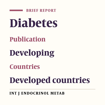 Biomedical Publications On Diabetes Mellitus, Research Gap In Developing Countries
