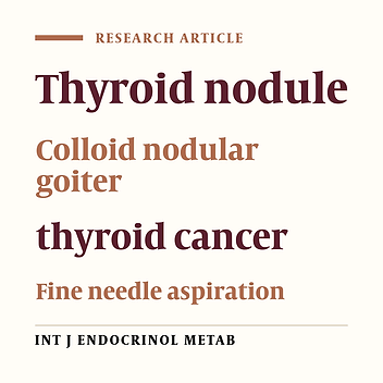 A Study of 558 Cases of Cold Thyroid Nodules, 1991-1999; Comparison to a Decade Earlier