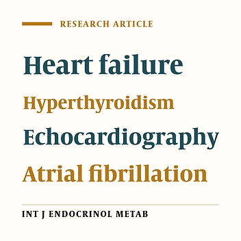 Hyperthyroidism Associated Congestive Heart Failure: A Case-Control Study