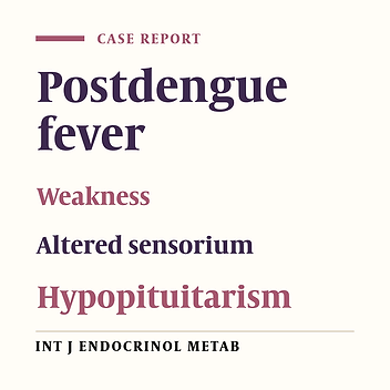 Postdengue weakness and altered sensorium