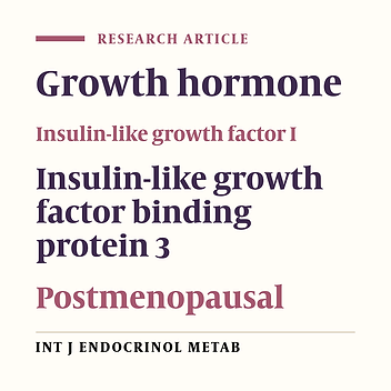 Relation Between Secretory Status of Growth Hormone, Serum Concentration of Insulin-like Growth Factor I, and Insulin-like Growth Factor Binding Protein 3 with Bone Mineral Density in Postmenopausal Women