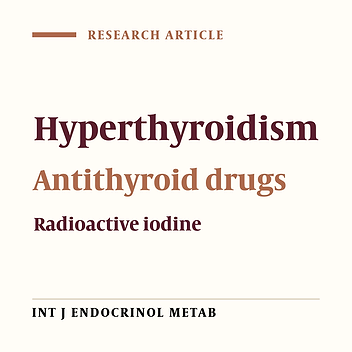 Randomized Controlled Trial on Comparison of the Course of Hyperthyroid Patients with and Without Antithyroid Drugs During the Immediate Post Radioactive Iodine Treatment Period
