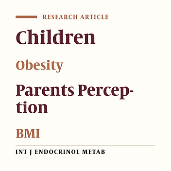 The Effect of Education on Parental Perception of Obesity in Their 6-12 Year Old Children