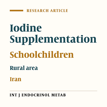 Retrospective Analysis of a Long Term Iodine Intervention Program in Rural Iran
