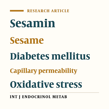 The Sesame Lignan Sesamin Attenuates Vascular Permeability in Rats with Streptozotocin-Induced Diabetes: Involvement of Oxidative Stress