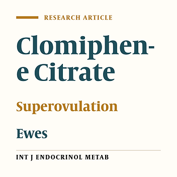 Effect of Clomiphene Citrate on Follicular Recruitment, Development, and Superovulation During the First Follicular Wave in Rahmani Ewes