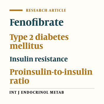 Fenofibrate Has Beneficial Effects on Lipid Profile But Has No Effect on Glucose Metabolism in Type 2 Diabetic Patients with Hyperlipidemia: A Randomized, Double-Blinded, Placebo-Controlled Trial