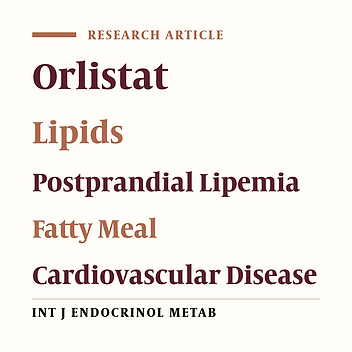 Postprandial Effect of Orlistat on the Peaking of Lipid Level After Sequential High Fat Meals