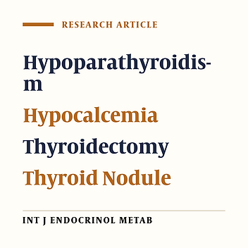 Serum Intact Parathyroid Hormone Level After Total Thyroidectomy or Total Thyroidectomy Plus Lymph Node Dissection for Thyroid Nodules: Report From 296 Surgical Cases