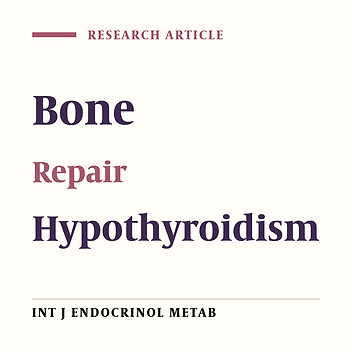 Effect of Hypothyroidism on Bone Repair in Mature Female Rats