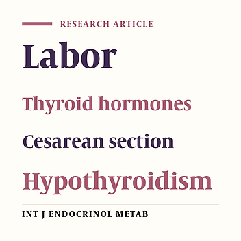 The Comparison of Thyroid Function Tests in Cord Blood Following Cesarean Section or Vaginal Delivery