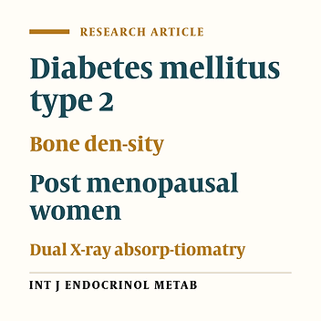 The Relationship Between Type 2 Diabetes Mellitus And Bone Density In Postmenopausal Women