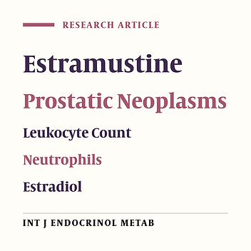 17?-estradiol-mediated elevation of peripheral white blood cell count observed during estramustine phosphate therapy for prostate cancer