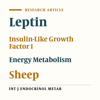Temporal Changes in Plasma Concentration of Leptin, IGF-1, Insulin and Metabolites Under Extended Fasting and Re-Feeding Conditions in Growing Lambs