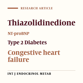 The Effects of Thiazolidinedione Therapy on NT-proBNP Levels in Patients with Type 2 Diabetes