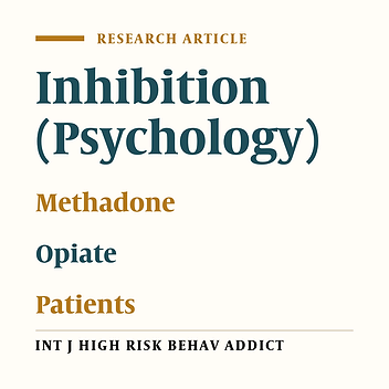 Comparison of Response Inhibition Behavior Between Methadone Maintenance Patients and Active Opiate Users
