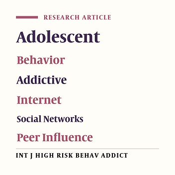 Peer Influence in Internet and Digital Game Addicted Adolescents: Is Internet / Digital Game Addiction Contagious?