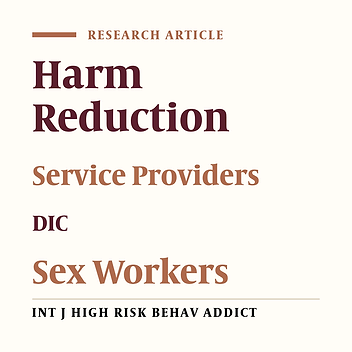 Challenges and Successes of Harm Reduction Services in Drop-in Centers: Perspectives of Service Providers
