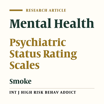 A Study of Mental Health and Dyadic Adjustment Between Smokers and Nonsmokers