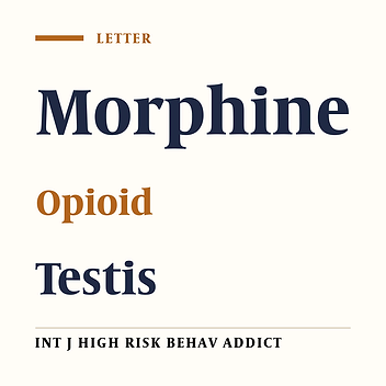 Opiate-Related Testicular Stem Cell Niche Toxic Pathology