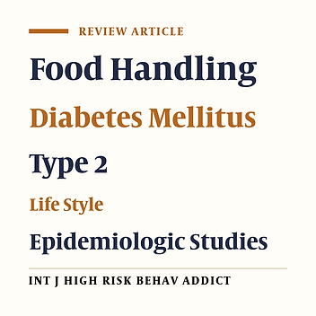 Food Pattern, Lifestyle and Diabetes Mellitus