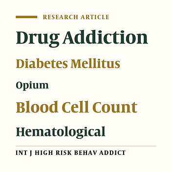 Hematological Changes in Opium Addicted Diabetic Rats