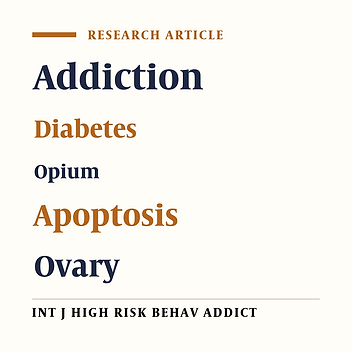 Ovary Cells Apoptosis in Opium-Addicted Diabetic and Non-Diabetic Rats
