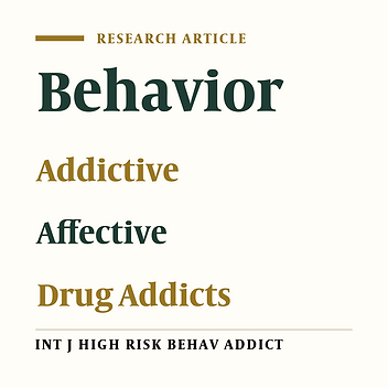 Cover image of the article: The Role of Self-regulation and Affective Control in Predicting Interpersonal Reactivity of Drug Addicts