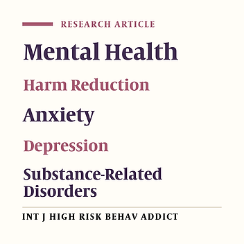 Mental Health Status Among the Staff of Harm Reduction Centers