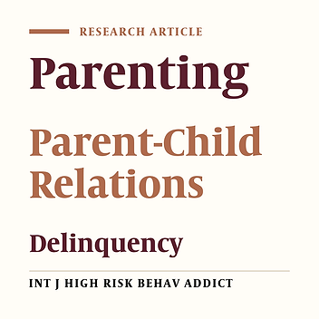 Cover image of the article: Comparison Between Family Power Structure and the Quality of Parent-Child Interaction Among the Delinquent and Non-Delinquent Adolescents