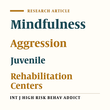 Effectiveness of Mindfulness-Based Cognitive Therapy (MBCT) in Reducing Aggression of Individuals at the Juvenile Correction and Rehabilitation Center