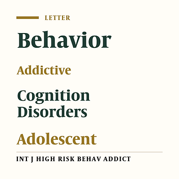 Do Maladaptive Schemas Put Young People at Risk for Addiction?