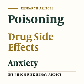Frequency of Anxiety in Patients With Drug Poisoning in Rafsanjan City, Iran, in 2013