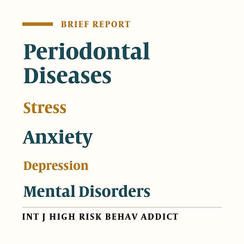 The Association Between Psychological Disorders and Periodontitis