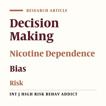 Personal Fable: Optimistic Bias in Cigarette Smokers