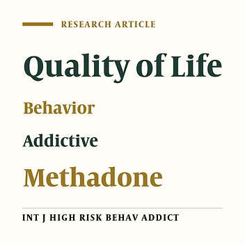 Quality of Life in Methadone Maintenance Treated Patients in Iran