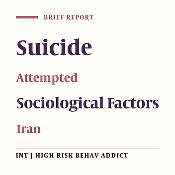 Suicide Attempts Among  Patients Admited to Hospital of Kermanshah University of Medical Sciences
