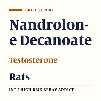 Chronic Administration of High Doses of Nandrolone Decanoate on the Pituitary-Gonadal Axis in Male Rats