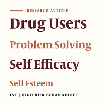 The Effects of Family-Centered Problem-Solving Education on Relapse Rate, Self Efficacy and Self Esteem Among Substance Abusers