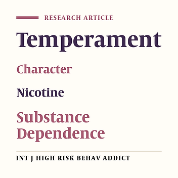 Role of Temperament, Personality Traits and Onset Age of Smoking in Predicting Opiate Dependence