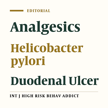 Self-Medication With Analgesics and Helicobacter pylori Infection