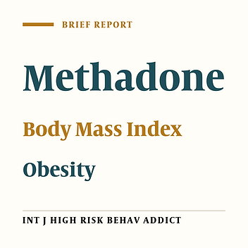 Body Composition Changes Associated With Methadone Treatment