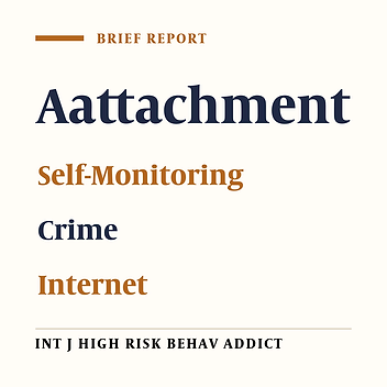 The Relationship Between Attachment Styles, Self-Monitoring and Cybercrime in Social Network Users