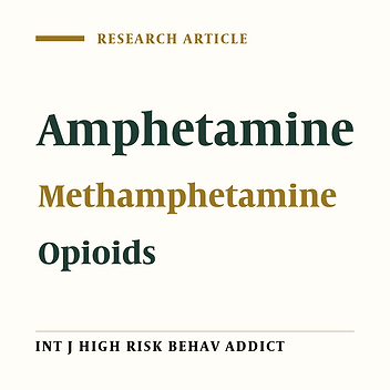 Comparison of Characteristics of Methamphetamine Versus Opiate Users in Tehran, Iran