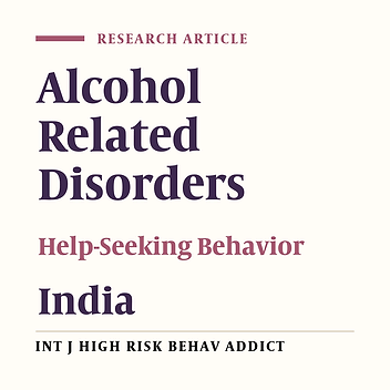 Pathways to Care of Alcohol -Dependent Patients: An Exploratory Study From a Tertiary Care Substance Use Disorder Treatment Center