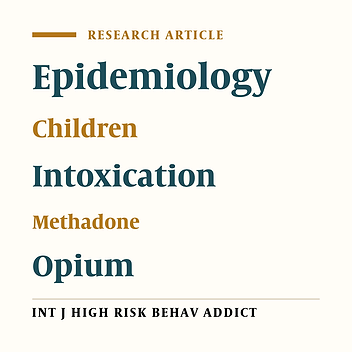 Epidemiological Pattern of Acute Pediatric Poisoning in Mashhad, Iran During 2011 - 2013