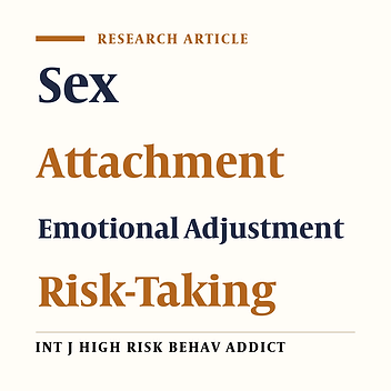 Sex, Parent Attachment, Emotional Adjustment, and Risk-Taking Behaviors