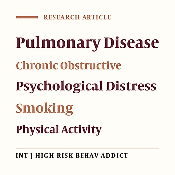 Associations of Smoking Status and Serious Psychological Distress with Chronic Obstructive Pulmonary Disease