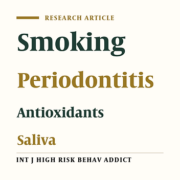 Evaluation of Salivary Total Antioxidant Capacity in Smokers with Severe Chronic Periodontitis