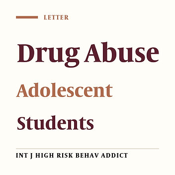 University Students’ Views Regarding Reasons for Drug Abuse Among Youths